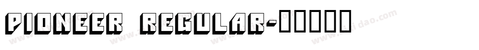 Pioneer Regular字体转换